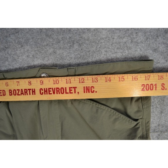 Patagonia Pants Mens 34 Green Nylon Spandex Outdoor‎ Hiking Cargo Zip Pocket - Picture 15 of 16